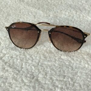 Ray-Ban Blaze Double Bridge Polished Light Havana Brown RB4292N 710/13 61-14